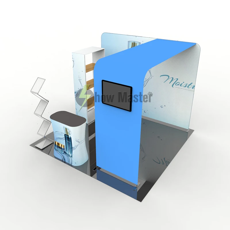 Складная Алюминий ткань выставочный Дисплей Системы ТВ Стенд 10x10 торговой