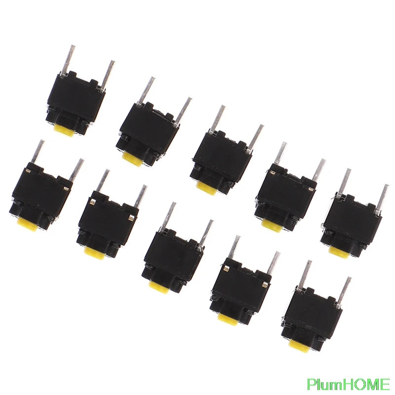 

10pcs Mute Button 6*6*7.3mm Silent Switch Wireless Mouse Wired Mouse Button Micro Switch Yellow Push Button Switch