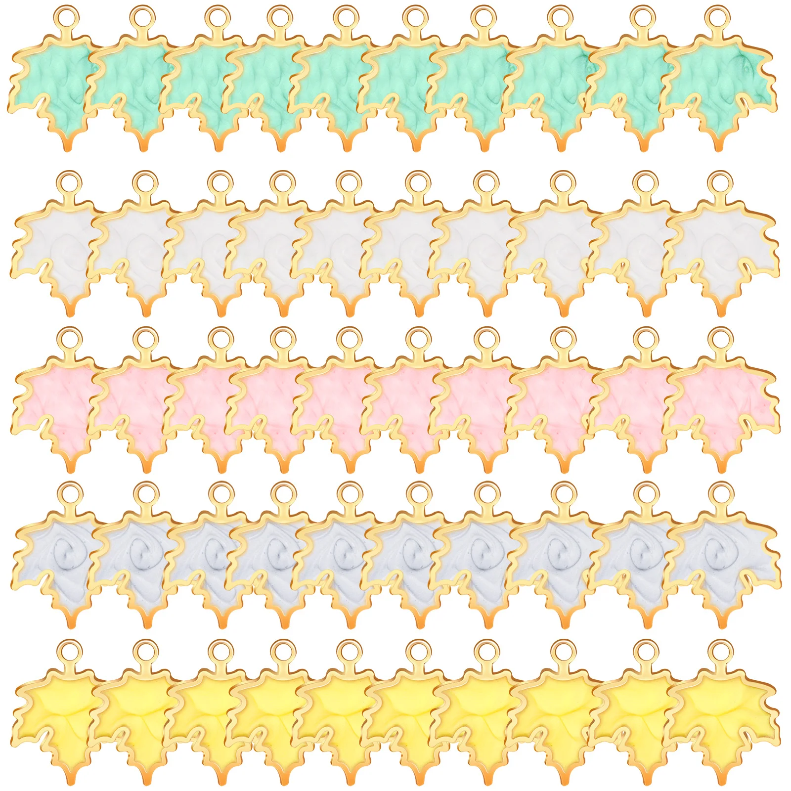 

50 шт. осенние подвески, бусины-шармы для подвесок «сделай сам» на ожерелье