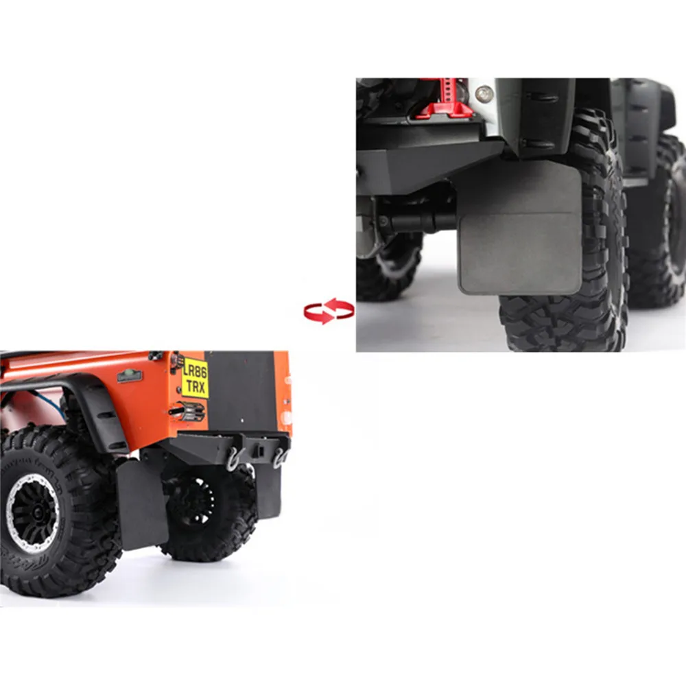 Rubber Front &amp Rear Mud Fender Mudguard with Metal Stand for 1/10 TRAXXAS TRX4 Defender D110 RC Car Parts | Игрушки и хобби