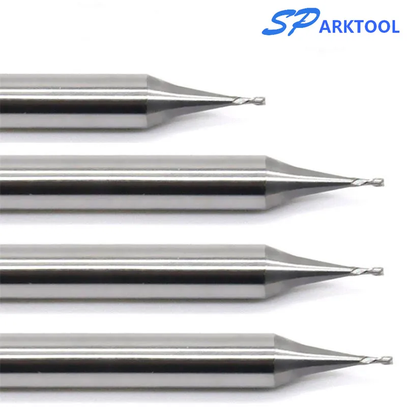 Концевая фреза с 2 канавками хвостовик 0 2-0 9 мм 4 | Инструменты