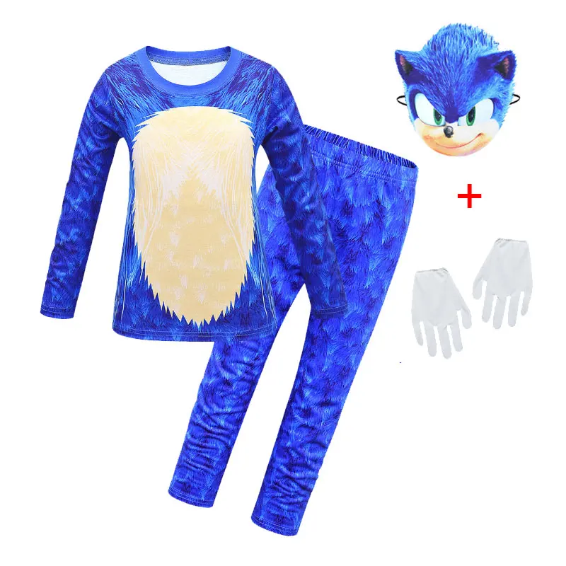 Детская одежда для мальчиков и девочек игры Sonic зубная щётка костюмированной