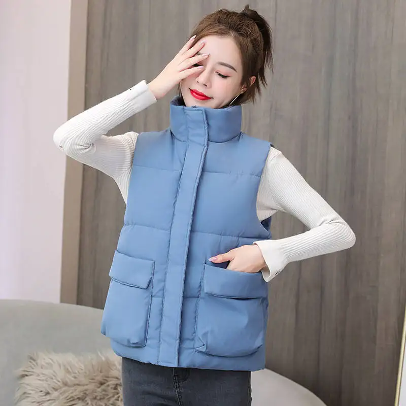 

Жилет женский короткий из хлопка, Осень-зима размера плюс, 4XL, 5XL, C6590