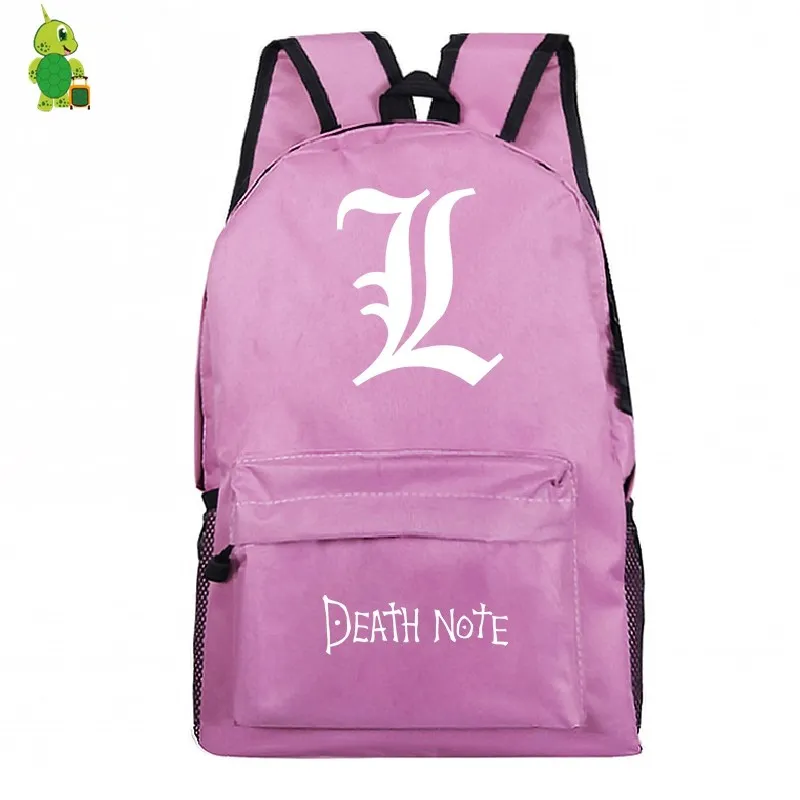 9 Рюкзак с надписью «Death Note», повседневный рюкзак для ноутбука, школьные сумки для подростков, девочек и мальчиков, модные дорожные сумки на плечо, детские сумки для книг - Цвет: 9