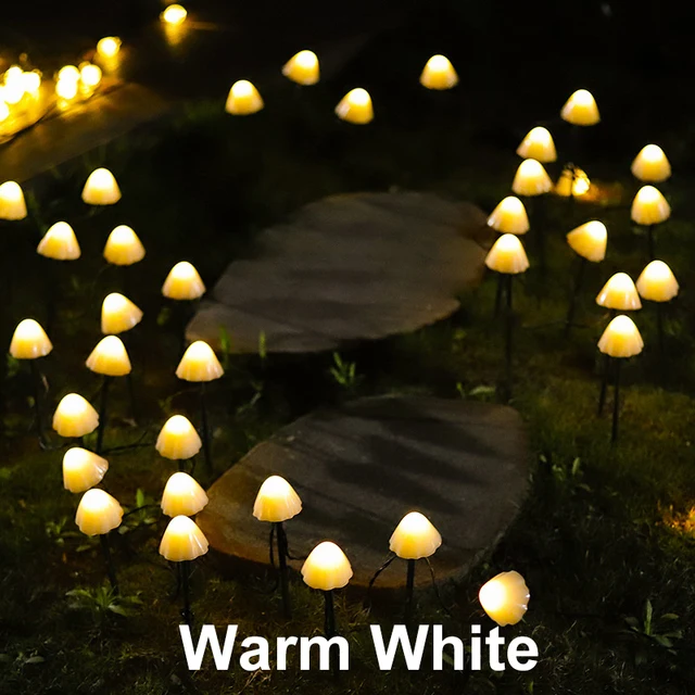 

IP65 Waterproof Outdoor Solar Lights 3.8m 10leds Mushroom LED Lights Garden Decoration LED Solar String Light