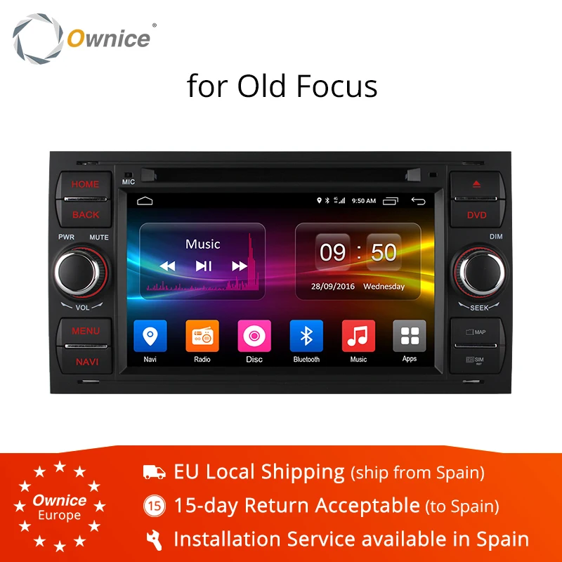 Автомобильный DVD плеер Ownice C500 Android 6 0 Восьмиядерный процессор 2 Din ОЗУ Гб для Focus Galaxy