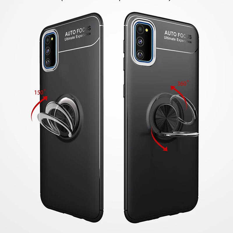 Чехол для Huawei Honor View 30 кольцевой держатель мягкая силиконовая матовая задняя