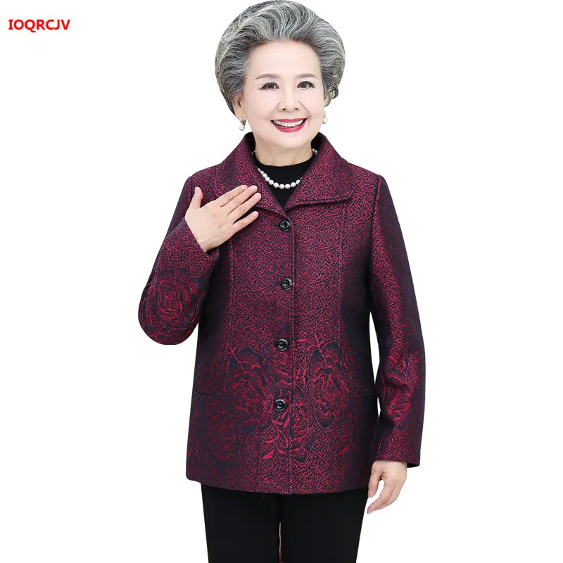 Новинка пальто для пожилых женщин на весну и осень 2019 повседневные топы с длинным