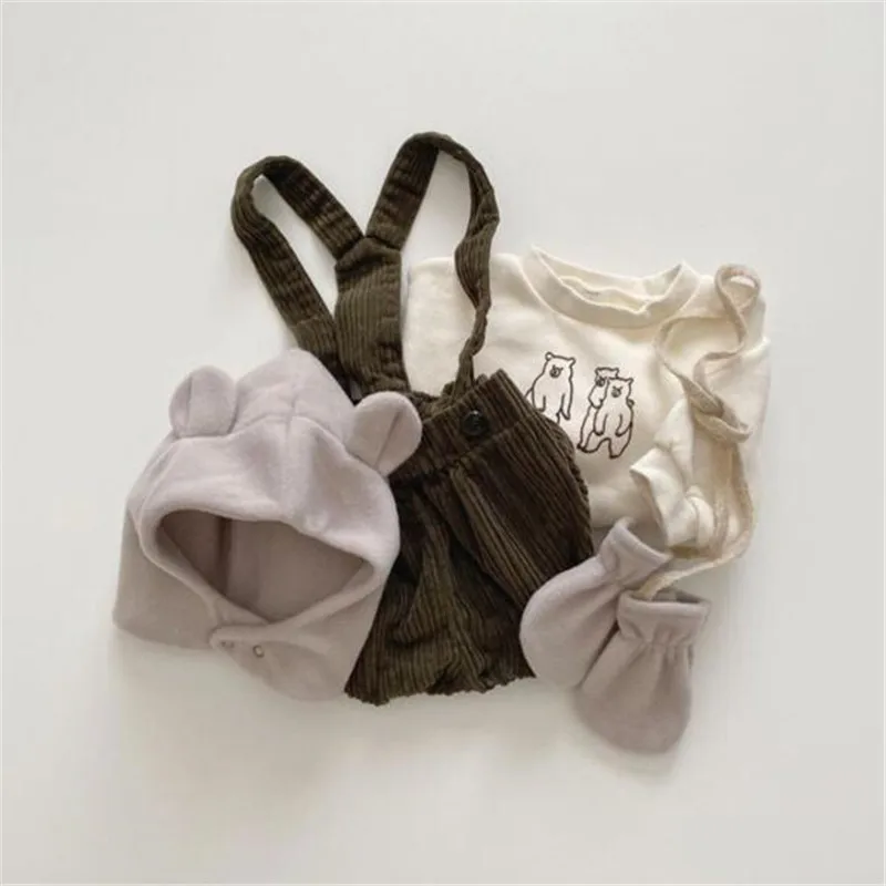 Детский вельветовый комбинезон без рукавов в Корейском стиле | Детская одежда и