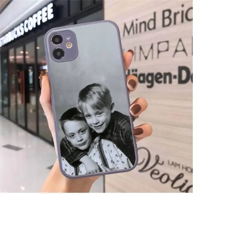 

Home Alone Phone Case Matte Transparent for iPhone 7 8 11 12 s mini pro X XS XR MAX Plus cover funda