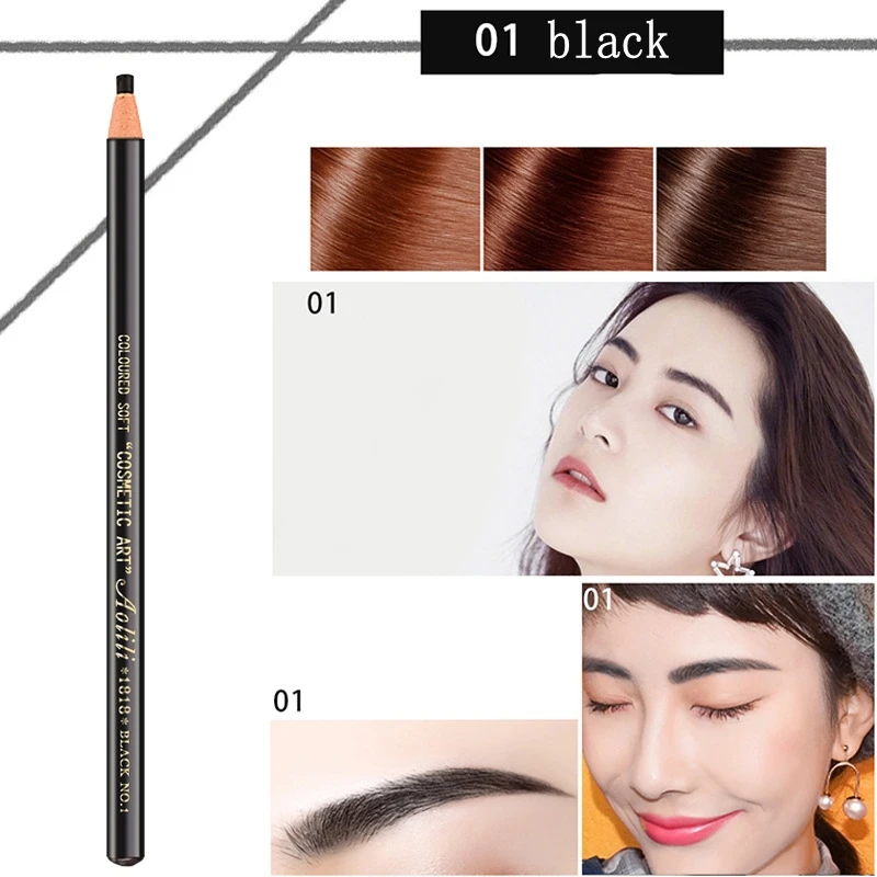 1 шт. отшелушивающая ручка для татуажа бровей водостойкая Перманентная черная