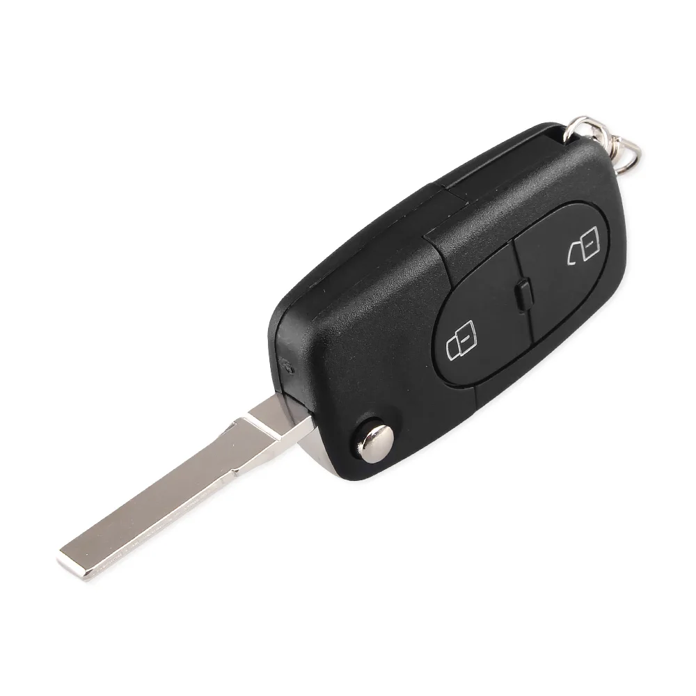 KEYYOU 20X Car Key Shell For Audi A2 A3 A4 A6 Old Models 2 Button Flip Folding Remote Case Cover CR1620 Battery Holder | Автомобили и