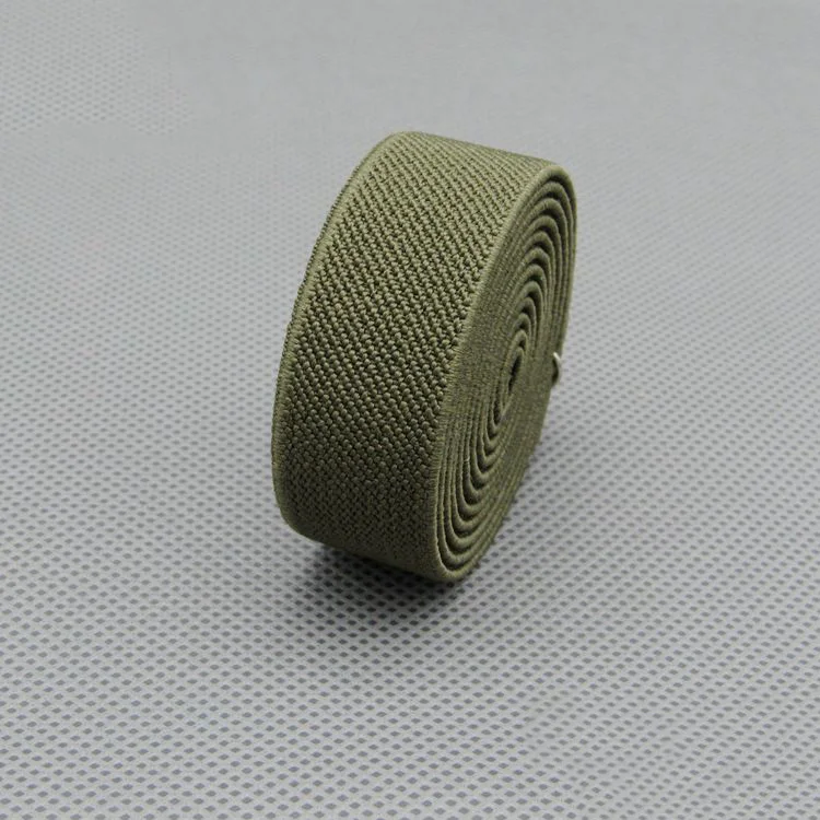 Navygreen 20 мм швейная эластичная лента мягкая кожа резинки нижнее белье брюки декоративные эластичные лямки ленты косой вязки ленты - Цвет: Navygreen