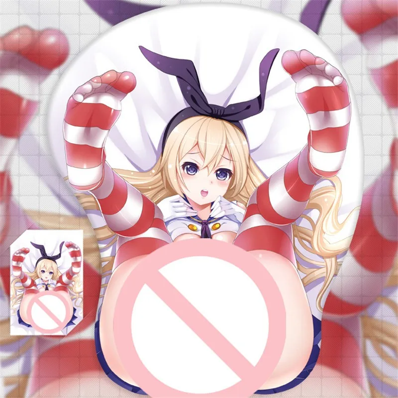 

Anime Cute Sexy Girl Hips Soft Silicon 3D Hip Mouse Pad Desktop Creative Gaming MousePad With Wrist Rest Cartoon Mouse Pad