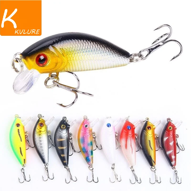 

1 шт. Рыболовная Приманка Minnow 50mm4.2g поплавок, жесткая приманка, воблер джиг-приманки приманка для ловли карпа, черной рыбы, полосатого окуня, ...