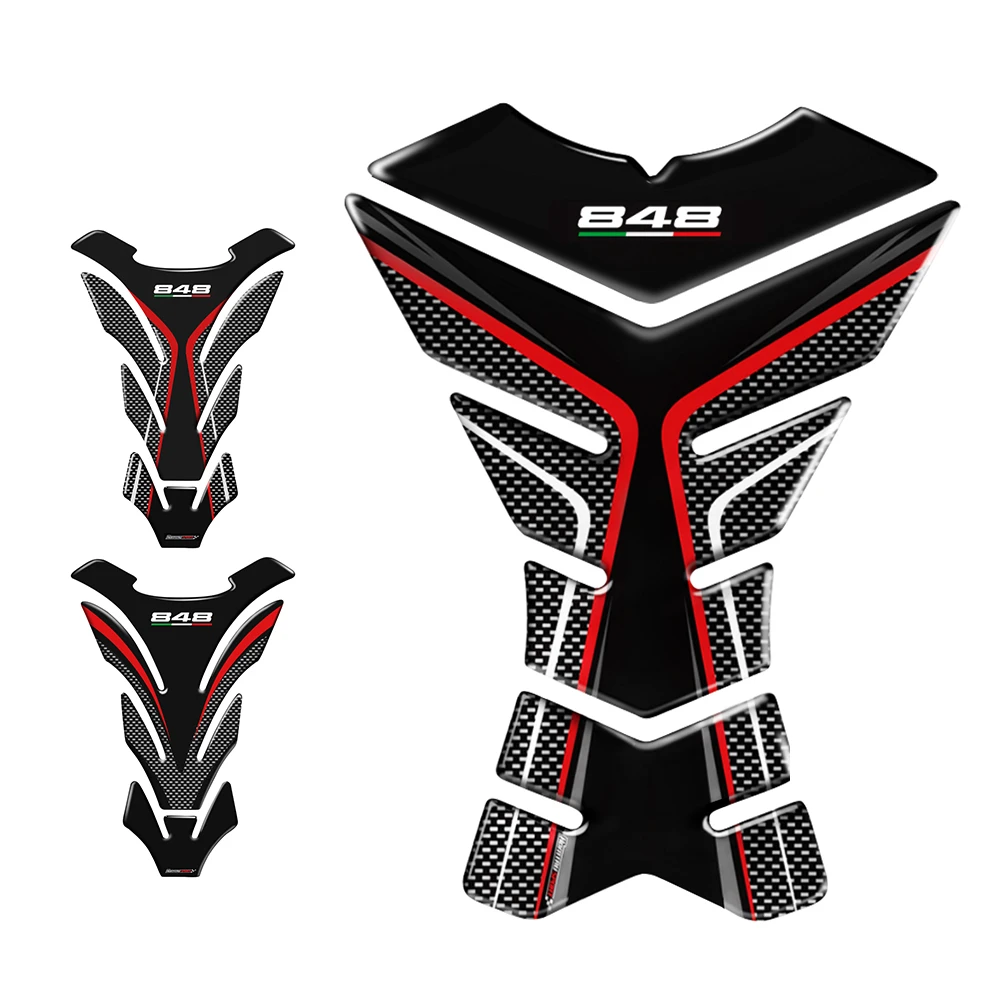 3D наклейки из смолы для Ducati 848 EVO Tankpad|Наклейки и стикеры| |