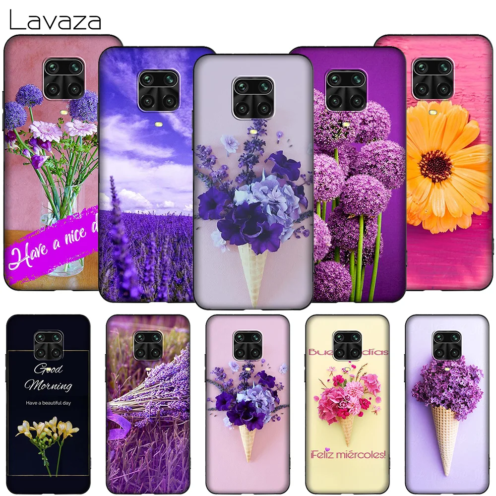 Чехол T168 с лавандовыми и фиолетовыми цветами для Xiaomi MI MAX Mix Note 2s 6 8 9 9T 10 A1 A2 A3 CC9E F1 5X