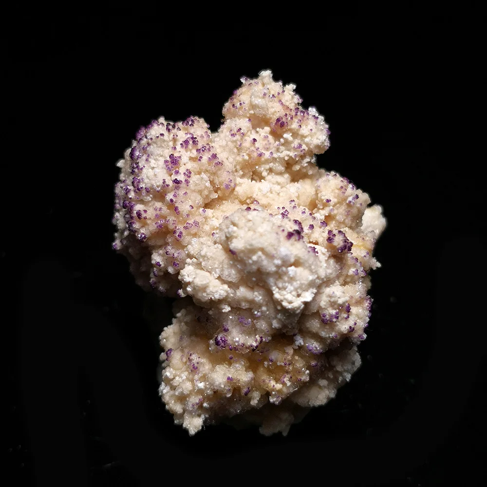 64 г натуральный гипс и фиолетовый флюорит минеральный кристалл образец для