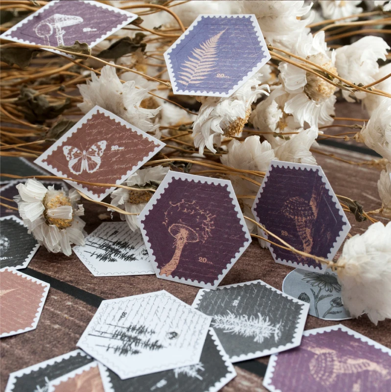 4 шт./партия Ретро стиль растения цветные записываемые серия Bullet Journal