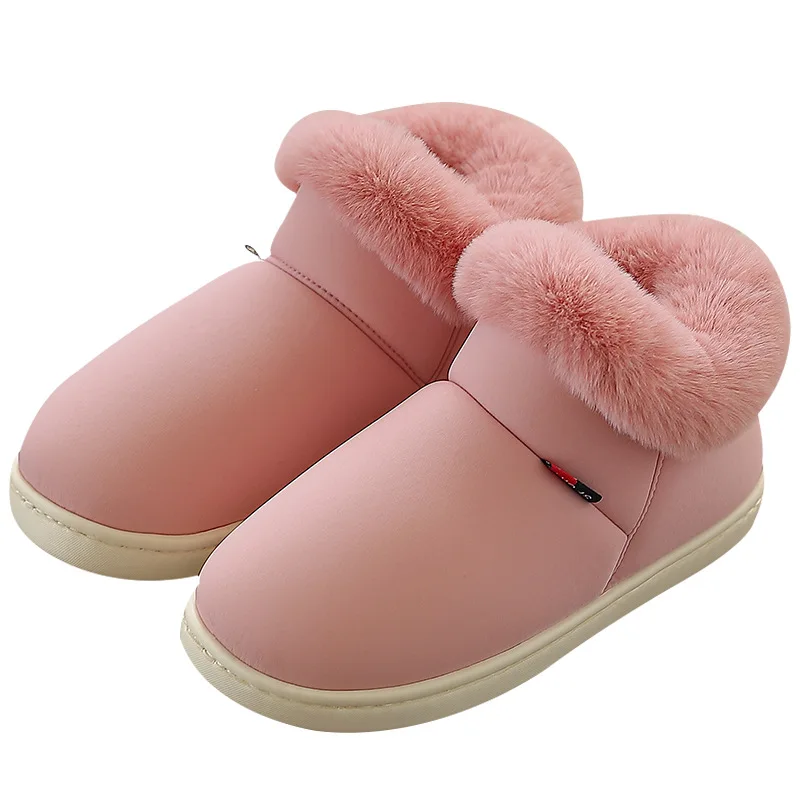 2019 женские зимние ботинки теплые меховые ботильоны хлопковая обувь на толстой