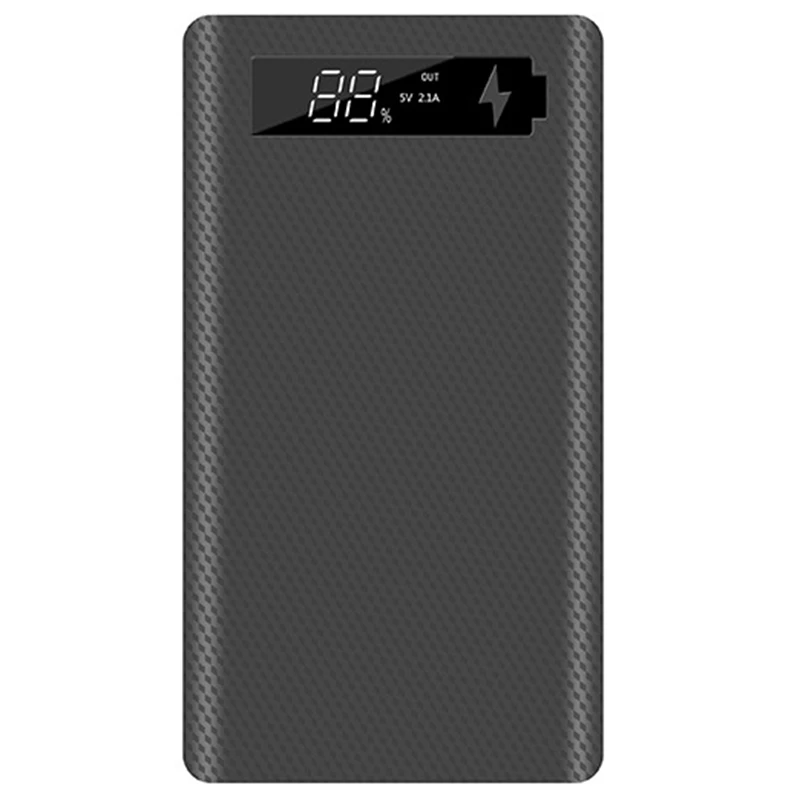 Быстрая зарядка версия 5 В Корпус внешнего аккумулятора с двумя USB портами