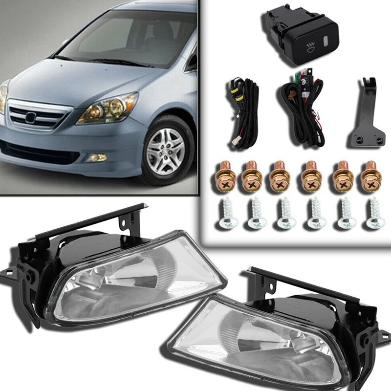 Противотуманные фары с выключателем лампы левый и правый для Honda Odyssey 2005 2006