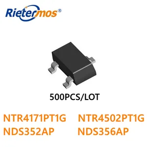 500PCS NTR4171PT1G NTR4502PT1G NDS352AP NDS356AP NTR4171P NTR4502P NDS352 NDS356 PMOS 30V SOT23