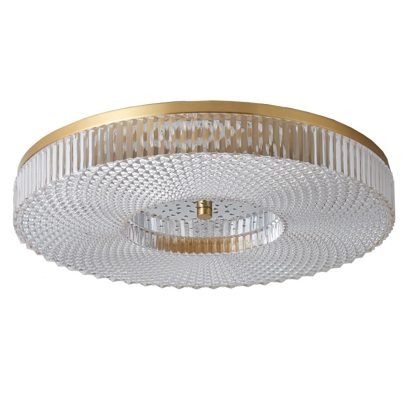 

Threecolor Dimmable Copper Ceiling Light Living Room Decoration Luxury Gold Ceiling Lamp Bedroom Led Lights Lustre Lamp Fixtures