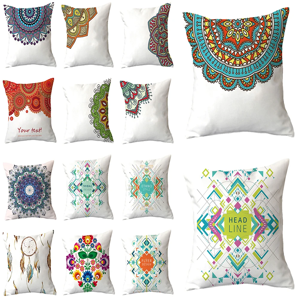 

Modern Simple Printing Pillow Case Geometric Throw Cushion Covers for Home Chair Sofa Decoration Square Pillowcases 45*45