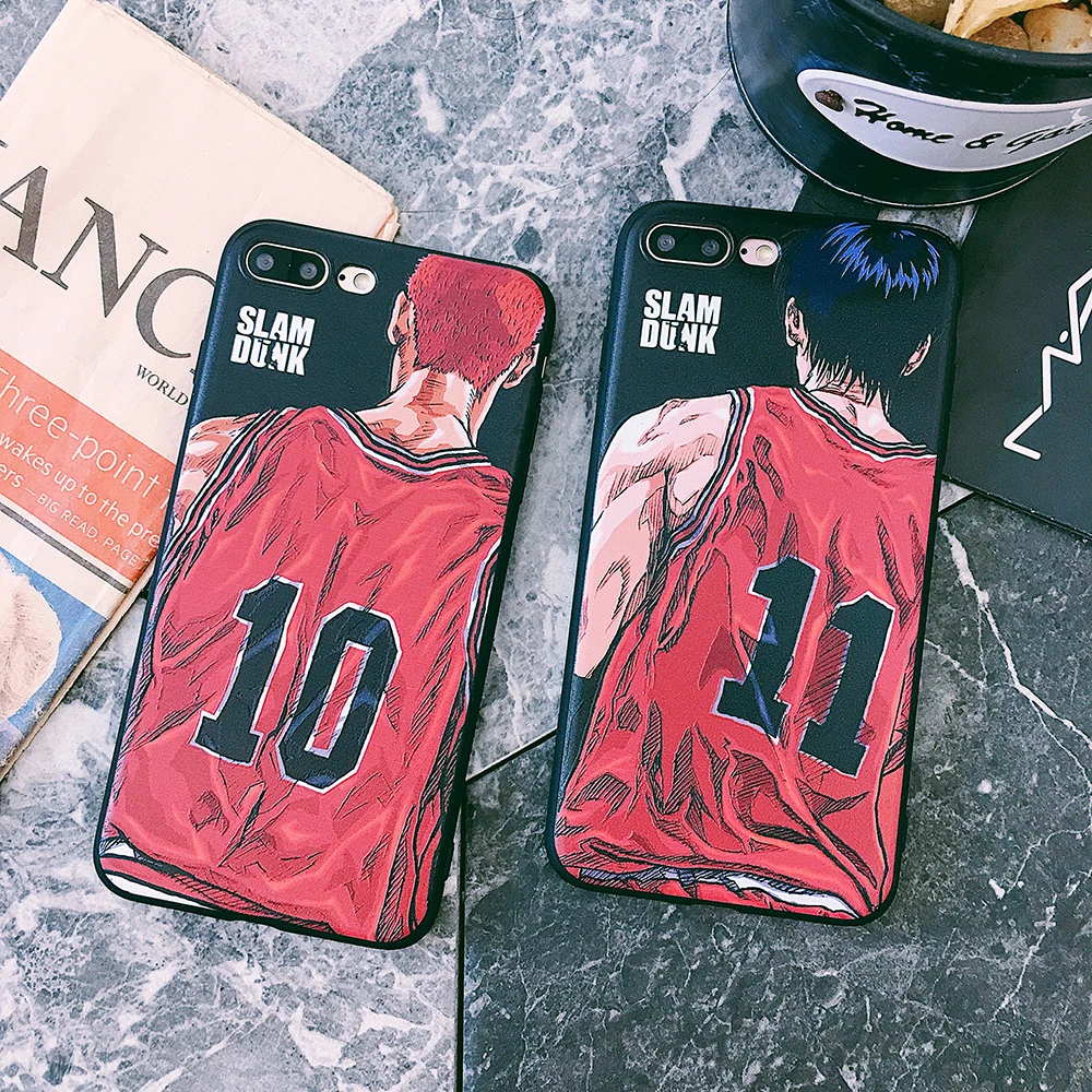 Японский аниме Slam Dunk силиконовый чехол для телефона iPhone 10X XS Max XR 11 Pro MAX 8 7 6 6s Plus Fundas