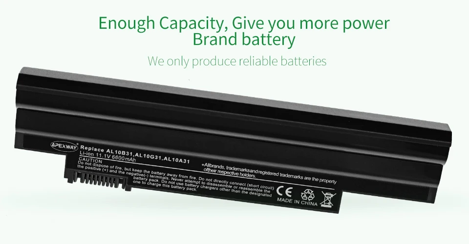 Apexway черный 111 В Аккумулятор для ноутбука acer Aspire AL10A31 AL10B31 AL10G31 один 522 D255 722 D257 D255E D260 D270 AOD255 AOD260