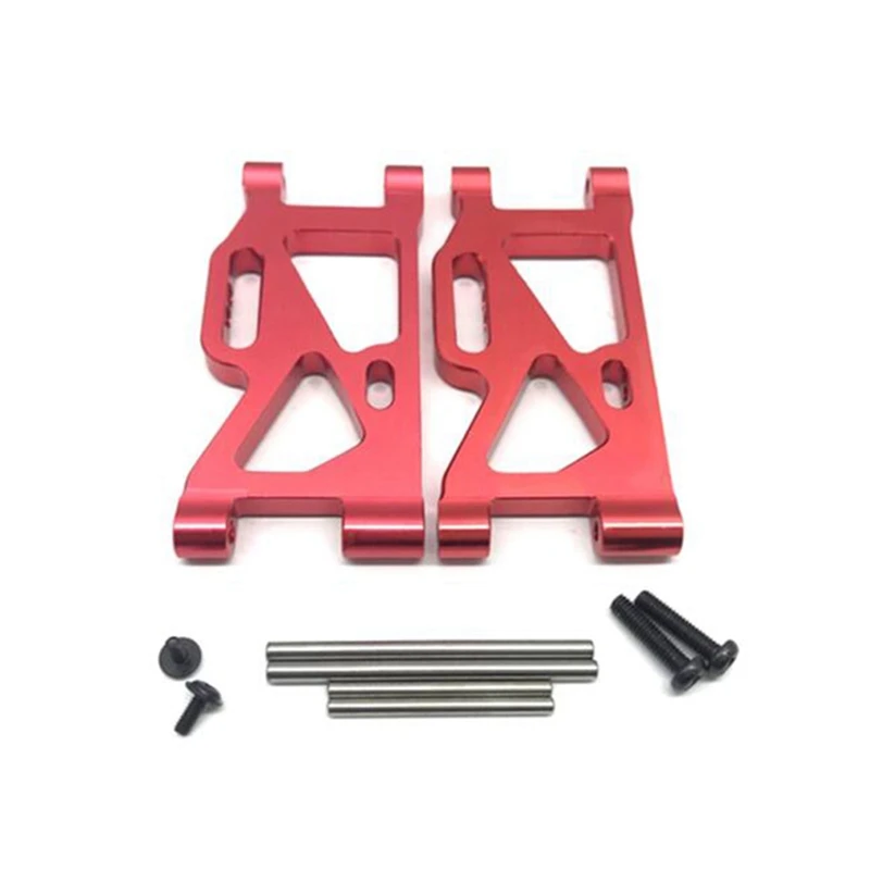 

2 Set Metal Steering Swing Arm Base C Rear Hub Seat Assembly Upgrade Parts for Wltoys 144001 1/14 RC Car, Red & Blue
