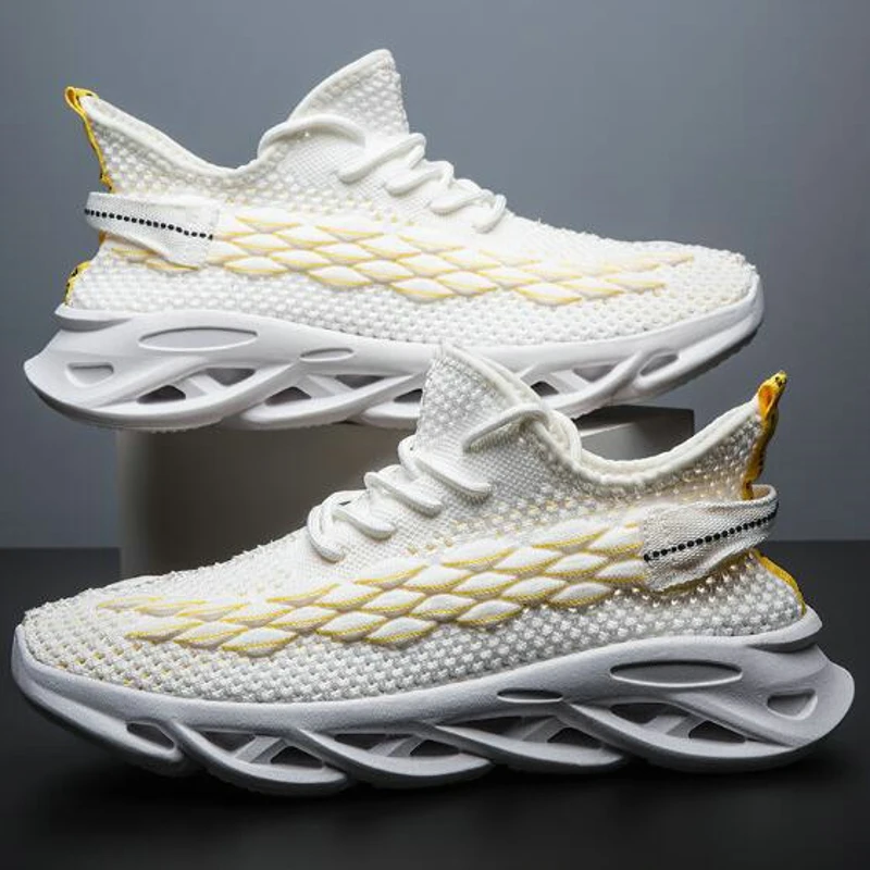 Модная мужская обувь с закручивающейся подошвой открытым носком ажурной сеткой