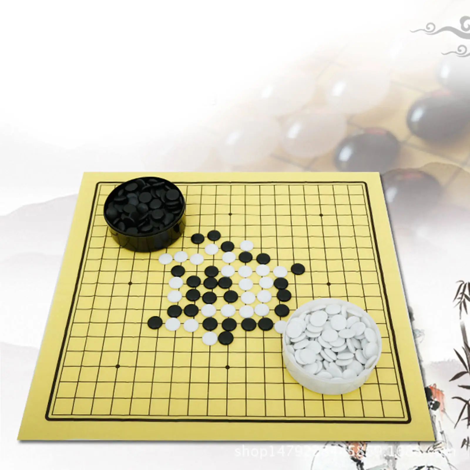 

Набор складных шахматных фигур Baduk/Weiqi, настольная игра, 2 игрока, бакелитовые китайские шахматы для путешествий, пикника, для начинающих