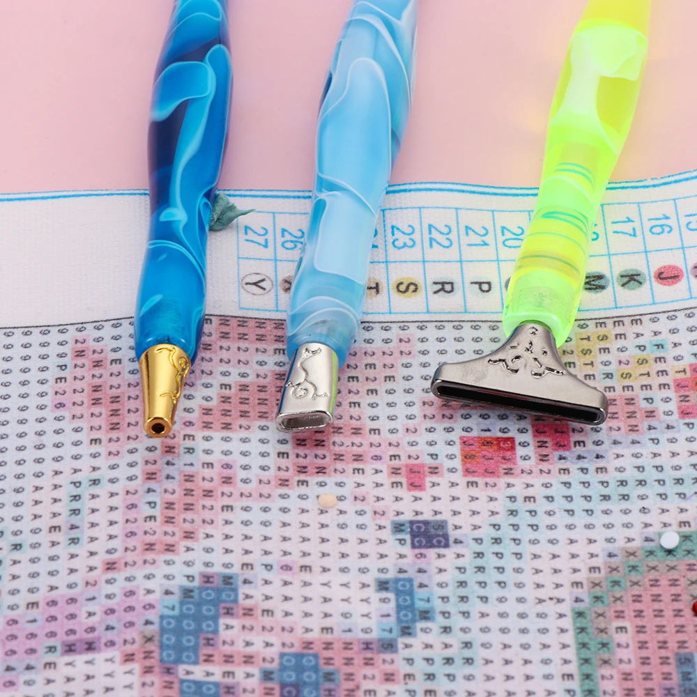 6 штук Горячая DIY иных металлических алмазов картина замена ручки для вышивания
