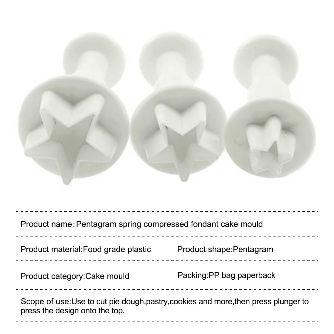 Красивый 4 формы Сердце Звезда ромбовидная форма Рождественский инструмент