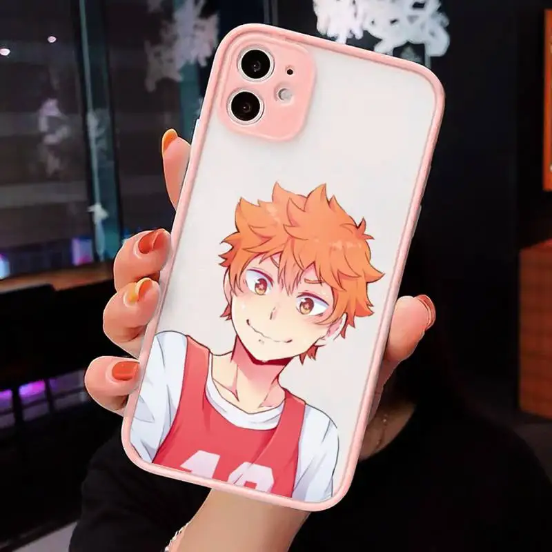 

Anime Haikyuu Love Volleyball Phone Case matte transparent For iphone 7 8 11 12 plus mini x xs xr pro max cover