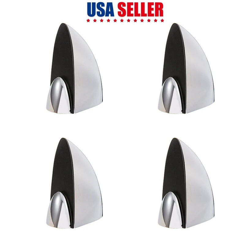 

4pcs Silver Zinc Alloy Glass Shelf Clamp Zinc Alloy Adjustable Shelf Support Clips Brackets to add more space for storage use
