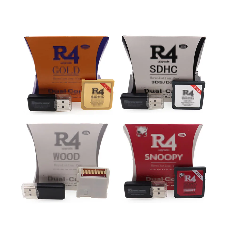 

NEW R4 plus TF SD Flash Card Adapter R4ISDHC The Gold White Black with firmware core document card for NDS I/NDSL 3DS 2DS XL DSI