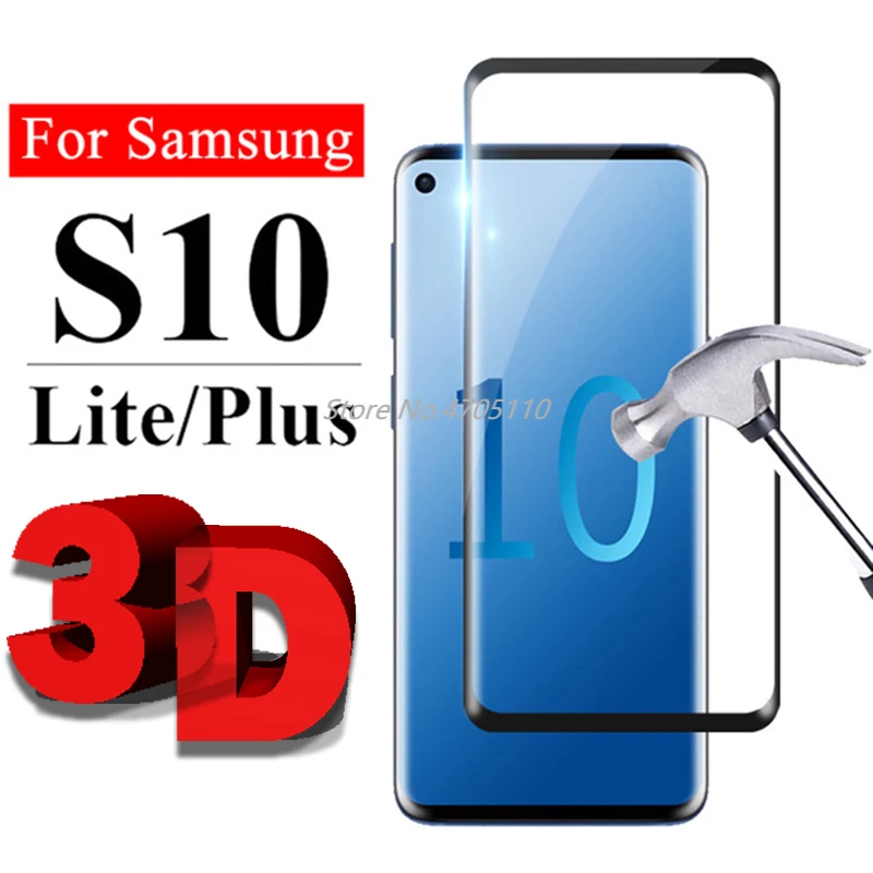 3D Защитное стекло для Samsung Galaxy S10 Lite Light Plus S 10 + защитное Tremp Samsug Gelaksi s S10e защита
