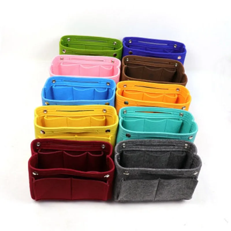 

SPEEDYS 25 30 35 Felt Cloth Insert Bag Organizer Makeup Handbag Organizer Travel Inner Purse Portable Cosmetic Bags Never Full