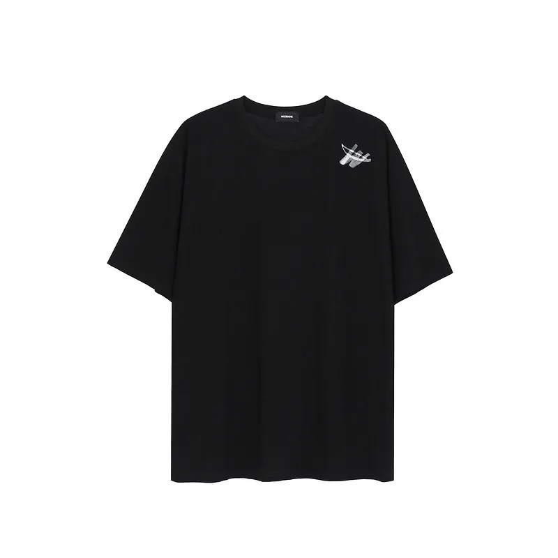 

2021ss men's summer T-shirt WELLDONE fashion brand reflective letter 100% cotton Tee hip hop loose Unisex short sleeve