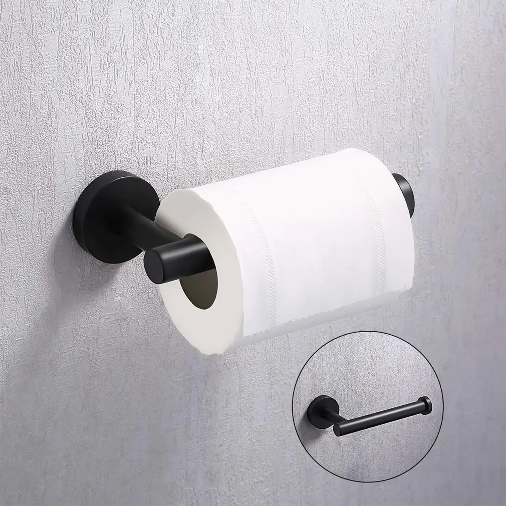 

Self Adhesive Toilet Paper Holder Wall Mount No Punching SUS304 Stainless Steel Tissue Towel Roll Dispenser for Bathroom Kitchen