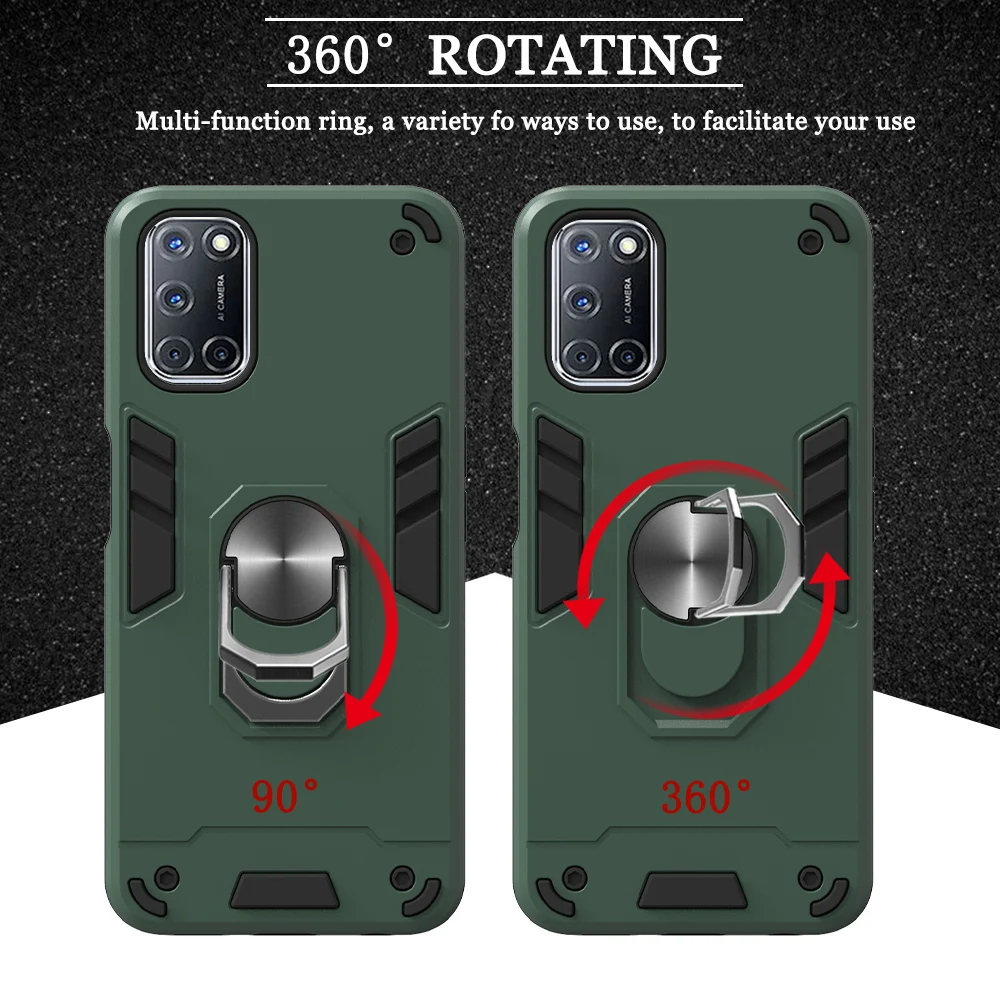 

Magnet Ring Case For OPPO Realme 6 3 5 Pro 3i Lite X2 XT X C11 C15 C1 C2 C3 6i Impact Slicone Case For OPPO Reno 3 Pro 4Z 2 2Z