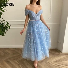 Lorie vestido de baile com glitter, ombro a ombro, manga brilhante, fada, vestido de noite, amor, tule, linha a, celebridade, vestido de festa de casamento (3)