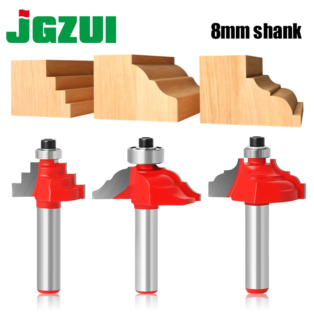 Фреза по дереву с хвостовиком 8 мм насадка для прямой концевой фрезы триммера