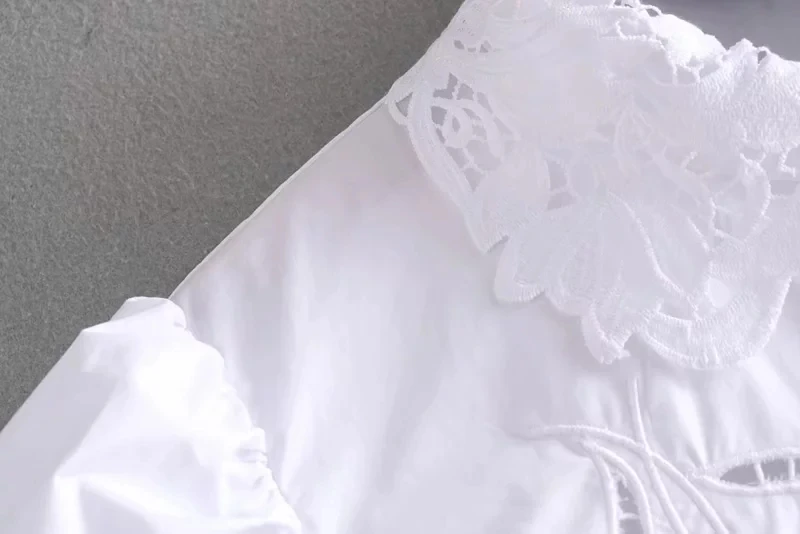 Увядшие английские элегантные открытые женские блузы с вышивкой blusas mujer de moda женские рубашки-топы и блузы больших размеров