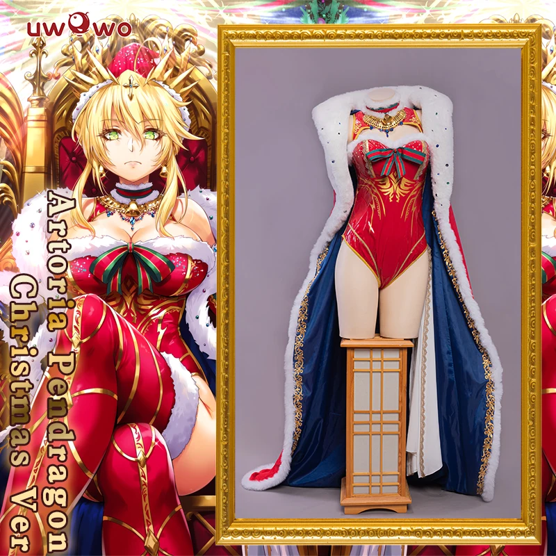 

Exclusive Authorization UWOWO X Sakiyamama Fate Grand Order/FGO Fanart Artoria Pendragon Christmas Ver Cosplay Costume