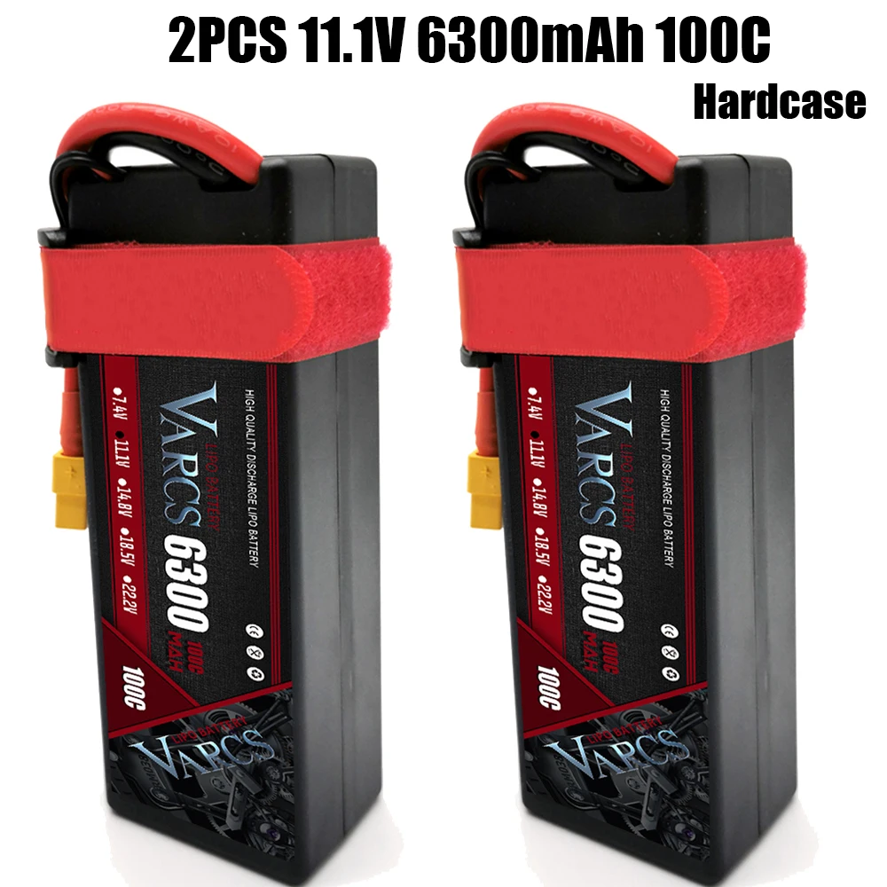 2PCS VARCS Lipo Batteries 2S 3S 4S 6S 7.4V 11.1V 14.8V 22.2V 6300mAh 100C/200C for RC Car Off-Road Buggy Truck Boats salash enlarge