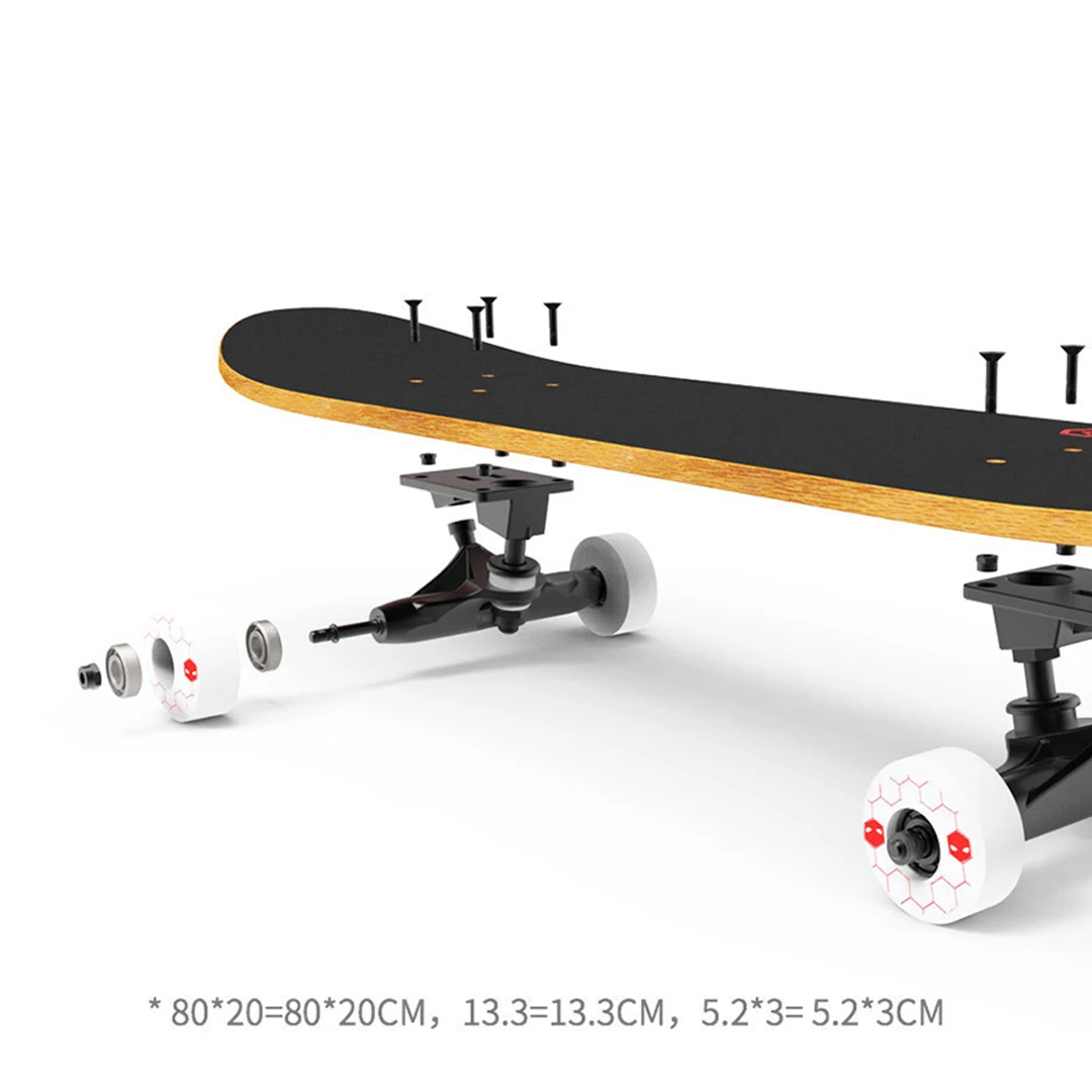 Скейтборд xiaomi Acton Double Rocker модный дизайн классические трюки из канадского клена